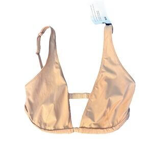 The Kit NWT 32DD Molded Plunge Bra Tan Nude Flesh tone